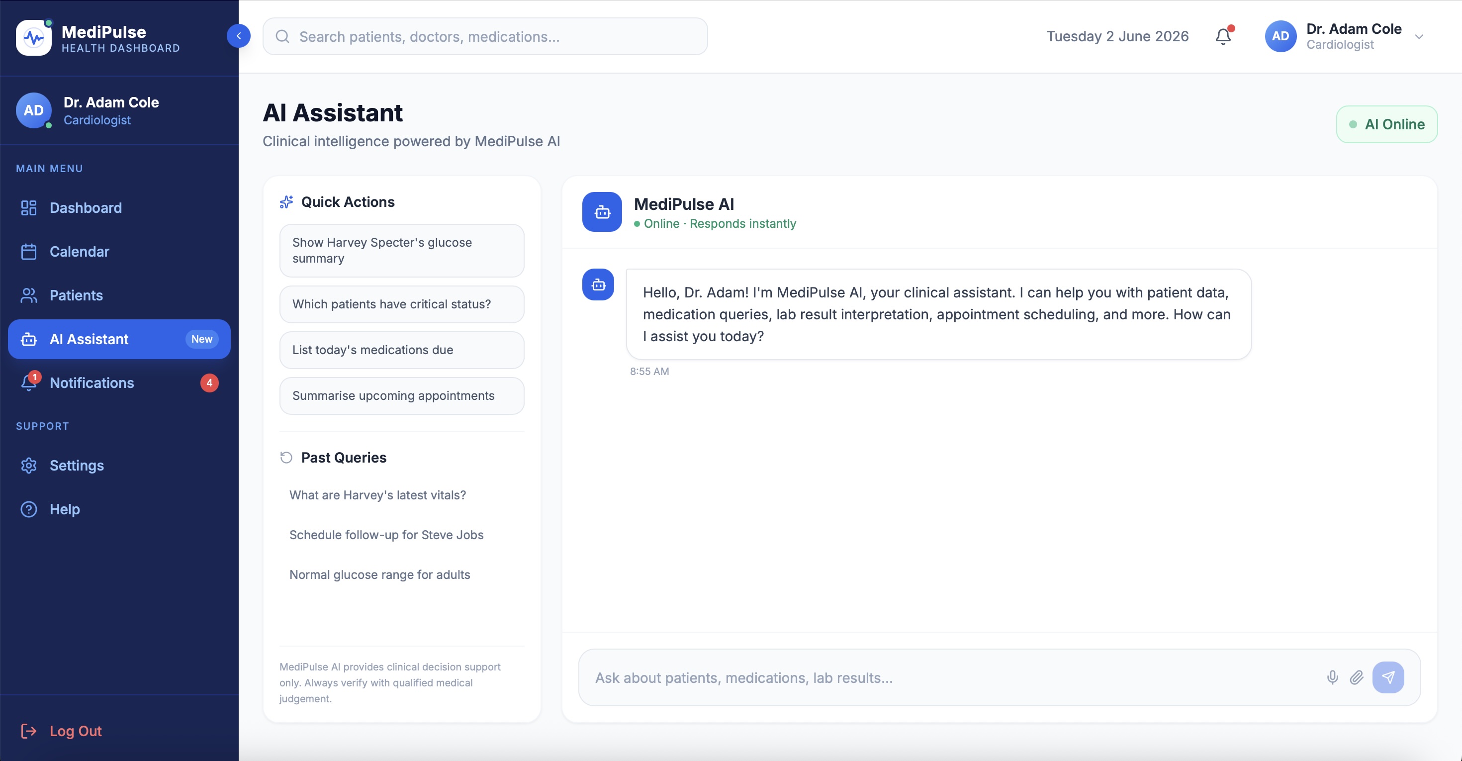 MediPulse AI Assistant