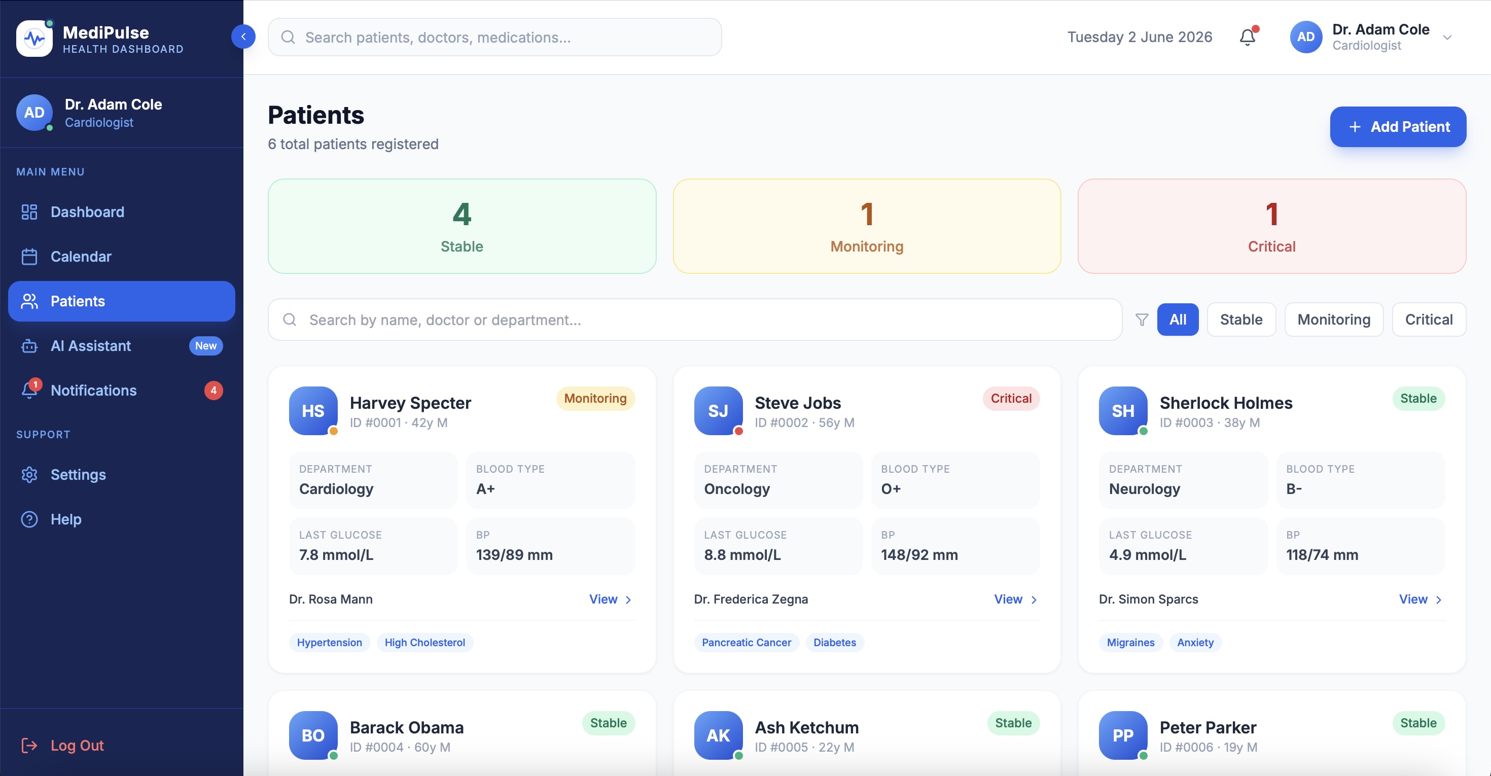MediPulse Patients